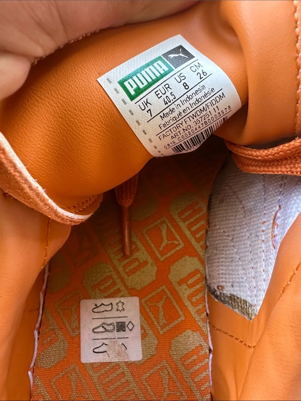 Puma Suede Women's Sneakers in Coral Orange